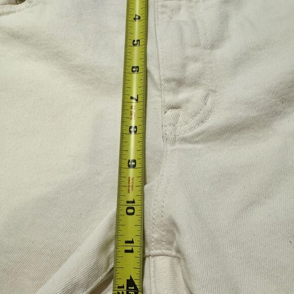 Fidelity Torino Jeans Mens 36X29 Cream Straight Cotton Denim Made in USA Slim - Picture 7 of 11